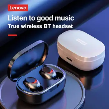 Lenovo PD1X Mini Bezvadu Austiņu Ūdensizturīgs Sporta Austiņas Stereo Mūzikas Gaming Austiņas Bluetooth Saderīgu Earbuds Melns 5