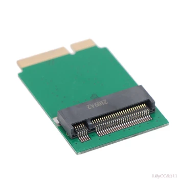 M. 2 NGFF SSD 17+7 Pin Adapter Card Padome Macbook AIR 2012. gada A1466 A1465 5