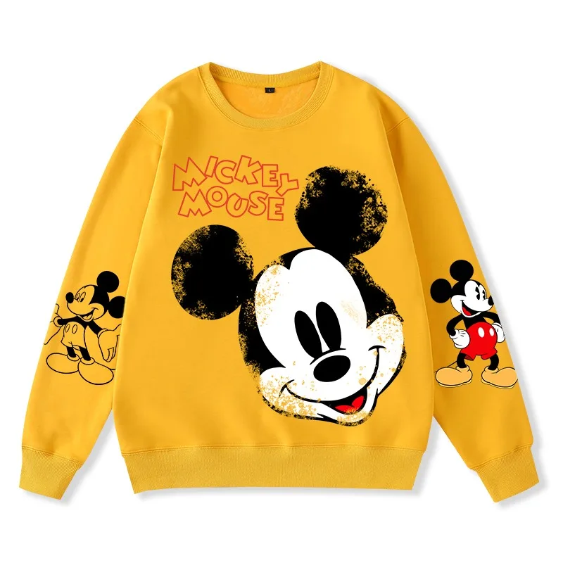 Mickey Minnie Gudrs Silts Džemperis Pelēkā Vārna Lielgabarīta Ikdienas Džemperis Dāmas Džemperis Ziemas Džemperis Modes Streetwear 2