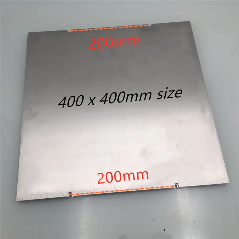 Funssor Voron 2.4 max 3D printeri 400/500mm lielums MIC6 alumīnija veidot plāksnes 8mm biezums augstas temperatūras izturības super flat 5