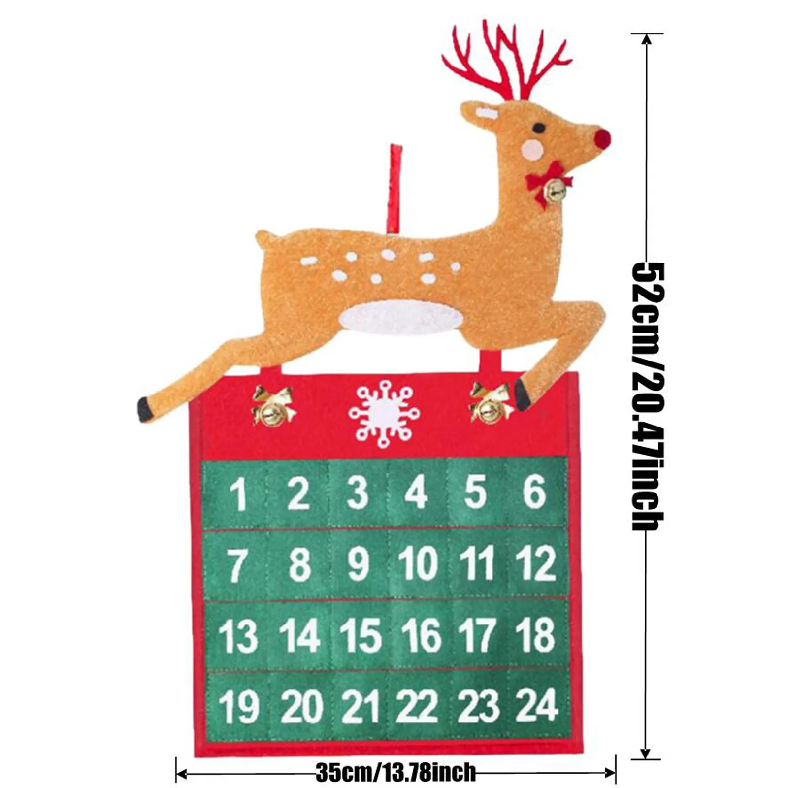 Ziemassvētku 24 Dienas Karājas Adventa Kalendāri Kulons Sarkanā Un Zaļā Elk Dizaina Ziemassvētki Atpakaļskaitīšanas Apdare Weihnachtskalender 5G 2