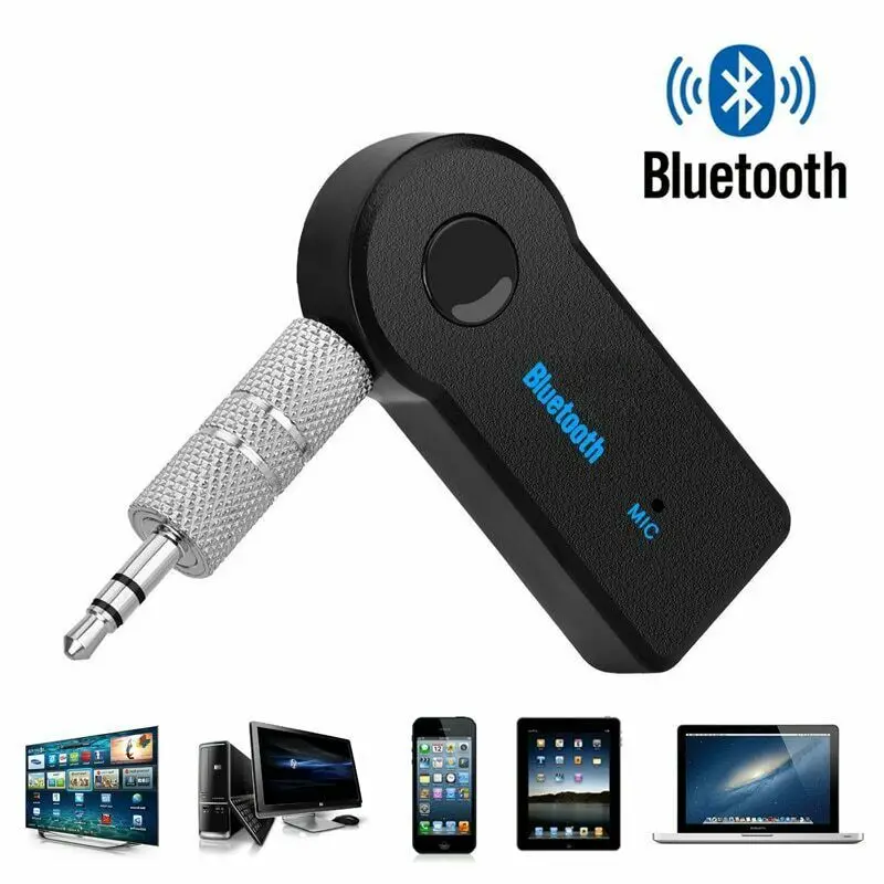 5.0 Bluetooth Audio Uztvērējs, Raidītājs Mini Stereo Bluetooth, AUX, USB un 3,5 mm Jack PC Austiņas Automašīnas Komplektu Bezvadu Adapteri 3