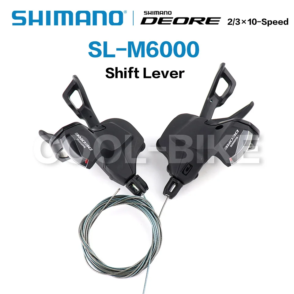 Shimano Deore SL-M6000 Pārslēgšanas Sviru Skava 2/3x10 ātrumu, pa labi un pa kreisi MTB Pārslēgšanas Sviras 20/30 ātrums Kalnu Velosipēdi Daļas 0