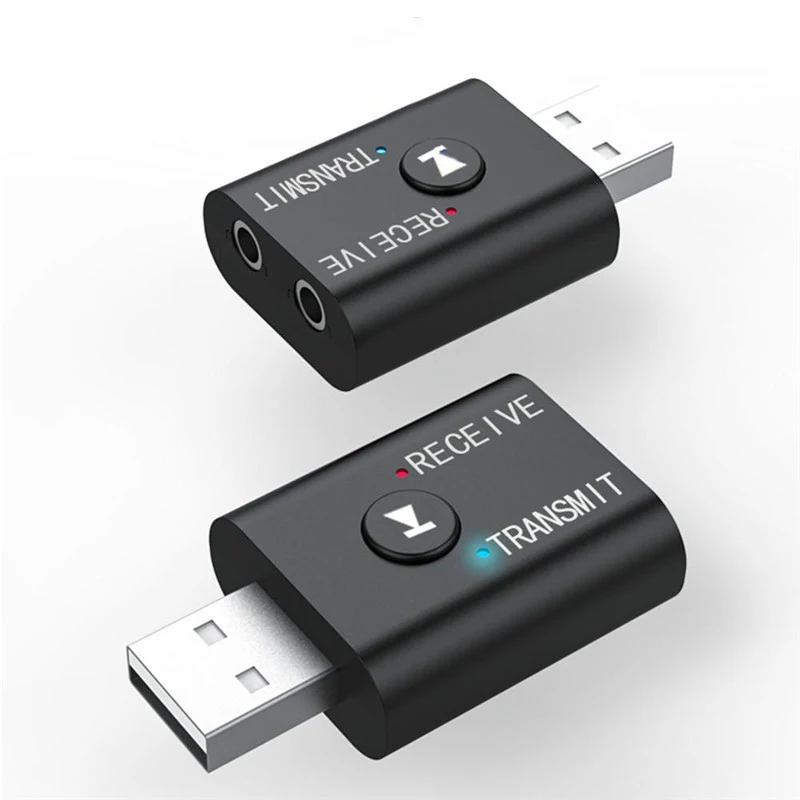 2 In1 USB Bezvadu Bluetooth Adapteri 5.0 Transmiter Bluetooth ar Datoru, TV Klēpjdatora Skaļrunis, Austiņas Adapteri Bluetooth Uztvērējs 0