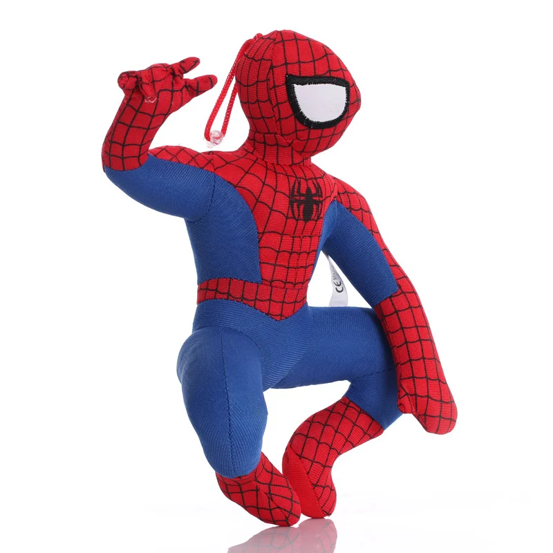 24cm Disney Brīnums Avengers Super Hero Spider Man Mīksta Plīša Pildījumu Lelle Paredzēta Bērniem Dāvanas 0