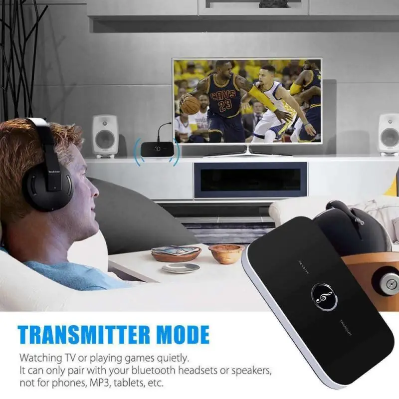 Modernizētas Bluetooth 5.0 Audio Raidītājs Uztvērējs RCA un 3,5 mm AUX Pieslēgvieta, USB Dongle Mūzikas Bezvadu Adapteri, Lai Auto PC TV Austiņas 4