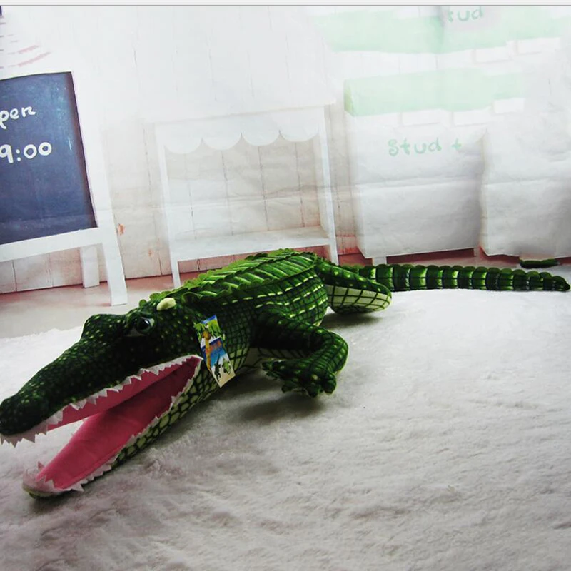 Simulācijas Krokodils Lelle Plīša Rotaļlieta Krokodils Spilvens Auto Spilvena Lielu Plīša Krokodilu Dzīvnieku Rotaļlietas, Bērnu Radošās Spilvens Dāvana 4