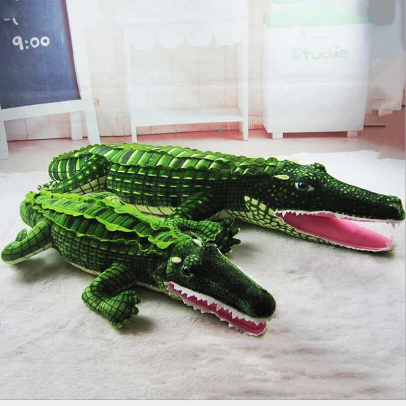 Simulācijas Krokodils Lelle Plīša Rotaļlieta Krokodils Spilvens Auto Spilvena Lielu Plīša Krokodilu Dzīvnieku Rotaļlietas, Bērnu Radošās Spilvens Dāvana 5