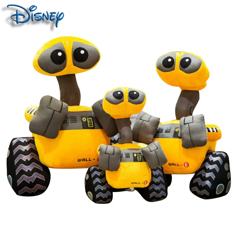 Disney cartoon robots Wali bērnu plīša rotaļlietas lelle, lelle lelles bērnu dienas dāvanu kosmosa transportlīdzekli mašīnas modeli spilvens 2