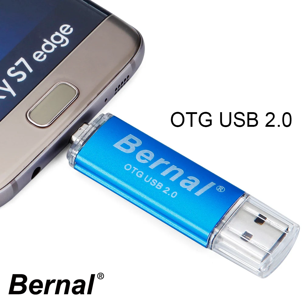 2018 Bernal 16gb Smart tālrunis otg usb flash drive 32gb pendrive high speed usb 2.0 flash drive 8gb flash disks Pen Drive 64gb 3