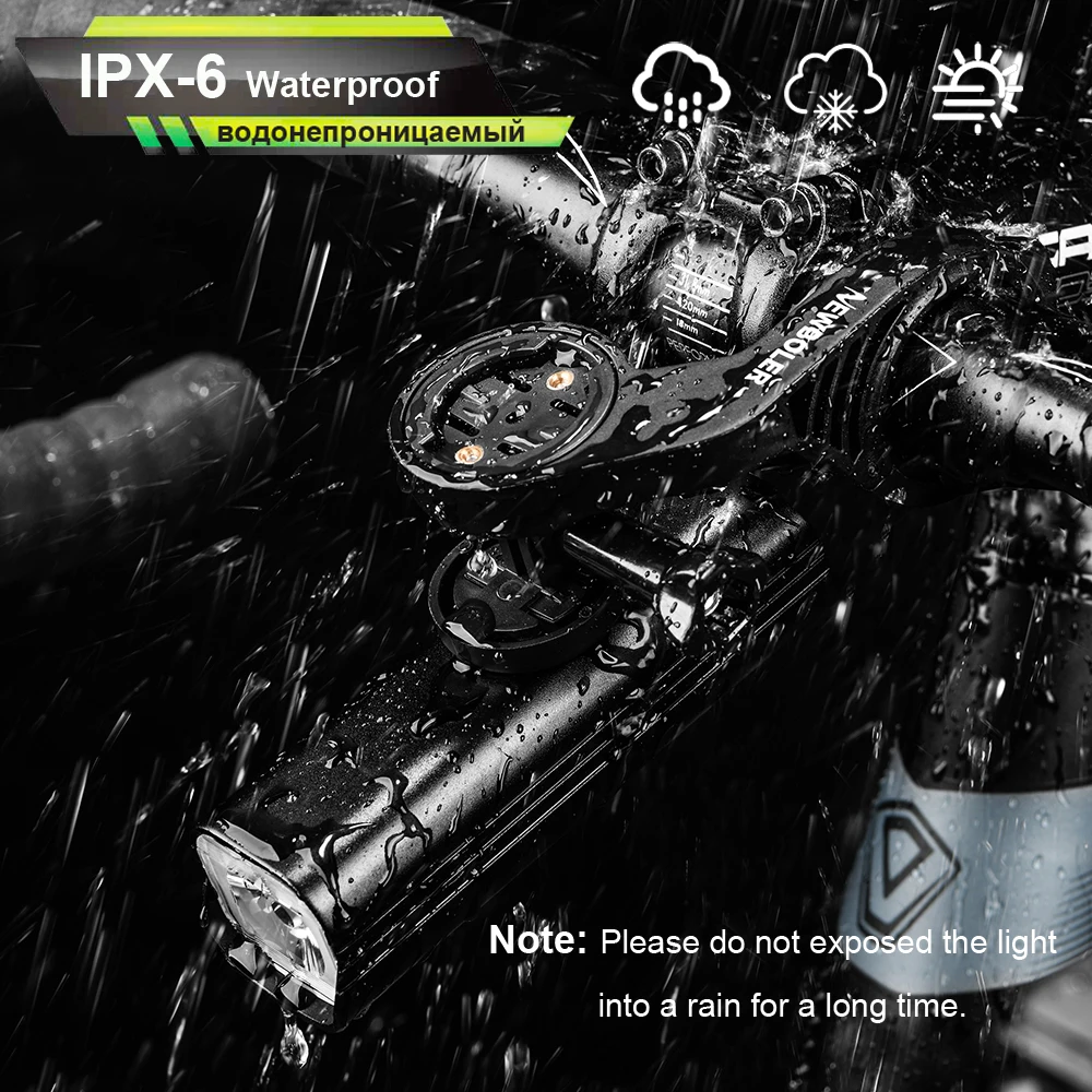 1000 Lm Bike Light Velo Lukturis Ar Mount Turētājs IPX6 Ūdensizturīgs USB Uzlādes Velo Lukturīti, Combo, kas Priekšā Turētājs 5
