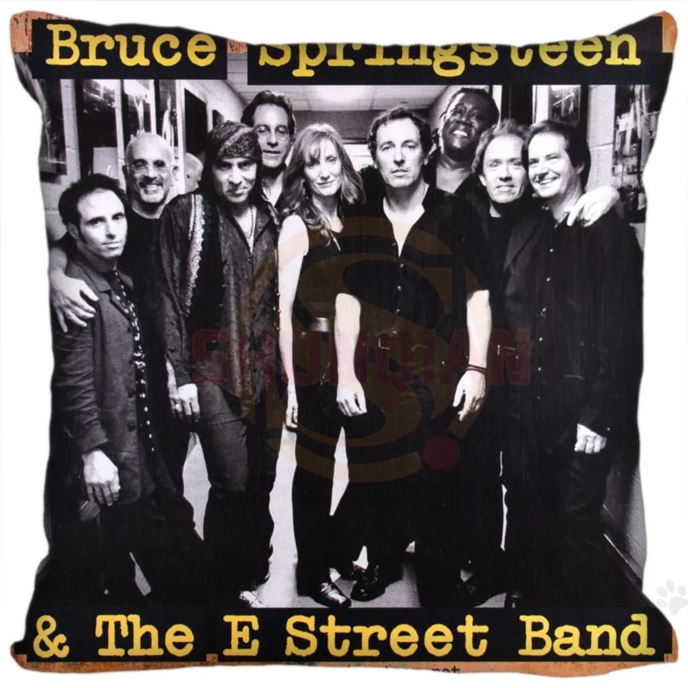Mājas Lietošanai Pielāgotu Kvadrātveida Spilvendrāna Bruce Springsteen mīksta Spilvena Segums Zippered Karstu Produktu SQ00611-H06 0