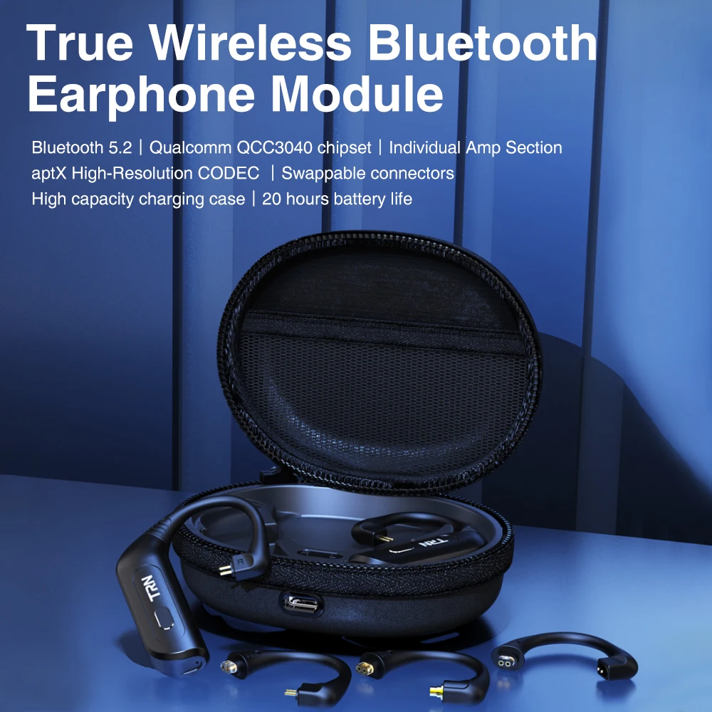 JAUNU TRN BT30 TWS HIFI Bezvadu Bluetooth Saderīgu Uzlabot Kabelis Moduļa auss cilpiņa 5.2 Bluetooth Headset Bezvadu Austiņas 4