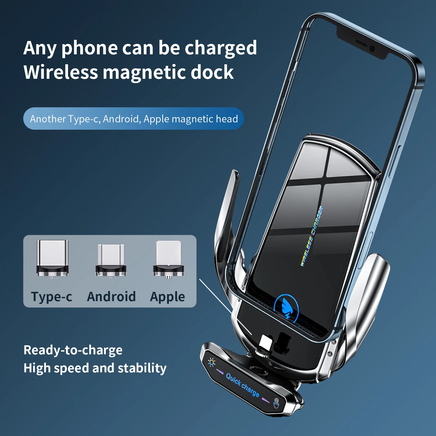 15W, Auto Bezvadu Lādētājs iPhone 11 12 13 Pro Max Samsung S20 S21 Ultra Xiaomi Auto Turētājs Magnētisko Automātiskā Fast Charger 3