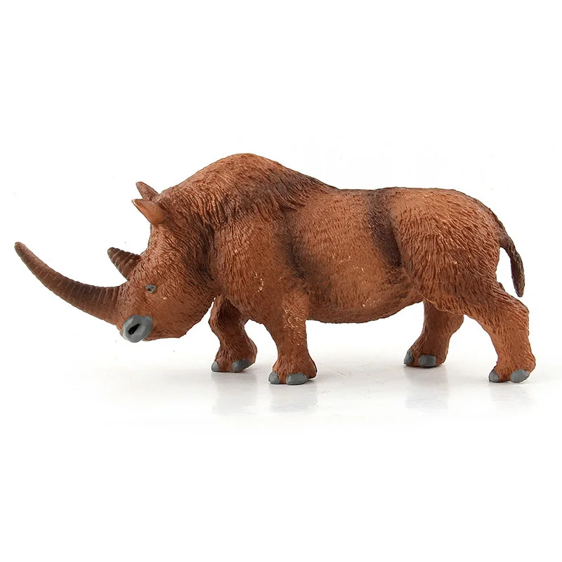 Simulācijas Pūkaina Rhino Attēls Kolekcionējamu Rotaļlietu Cietā Savvaļas Dzīvnieku Darbības Rādītāji Bērniem, Izziņas Dzīvnieku Rotaļlietas 0