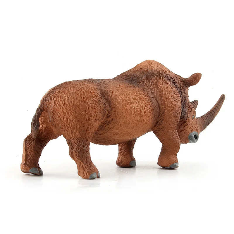 Simulācijas Pūkaina Rhino Attēls Kolekcionējamu Rotaļlietu Cietā Savvaļas Dzīvnieku Darbības Rādītāji Bērniem, Izziņas Dzīvnieku Rotaļlietas 4