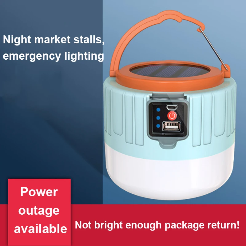 Ūdensizturīgs Āra Telts LED Lampas Saules Kempings Lampu USB Uzlādējams Lukturis Pārnēsājamas Laternas Avārijas Bārbekjū Pārgājienu Apgaismojums 0