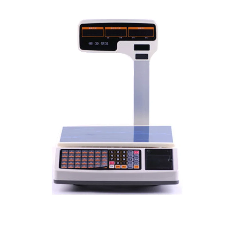 30kg elektronisko digitālo svaru skalas cenu skaitļošanas mērogā saņemšanas printeri lietošanas restorānā vai lielveikalā HS-T30U 2