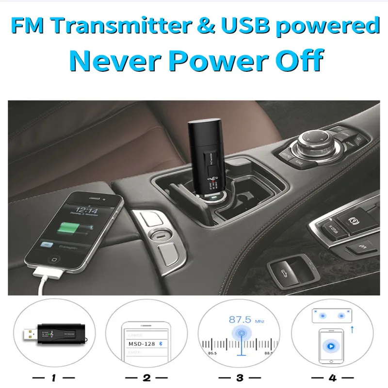 Ir 2021. Jauns FM Raidītājs Automašīnas Bluetooth saderīgu 5.0 Uztvērēju USB Modulators Portatīvo 3,5 mm AUX Audio Mūzikas Atskaņotājs Zvanu Adapteri 3