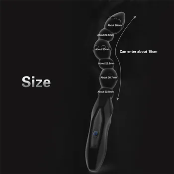 10 Ātruma Silikona Anālais Stimulators Anālais Vibrators Krelles, Vīriešiem Prostatas Massager Vīriešu Masturbator Anālais Dildo Butte Plug Vibrators