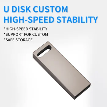 10PCS/DAUDZ Custom Uzņēmuma Logo Modes Mini Metāla Usb Flash Drive 4GB 8GB 16GB 32GB 64GB Pendrive 128MB Flash Atmiņa Usb Stick