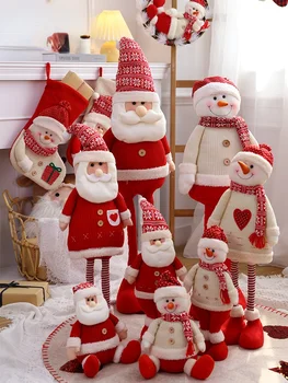 2022. Gadam, Ziemassvētku Dekorācijas, Ziemassvētku Lielās Lelles Eglīšu Rotājumi, Rotaļlietas, Aļņu Santa Sniegavīrs Apdare Bērniem Jaunā Gada Dāvanu