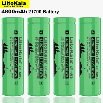 4-30PCS LiitoKala Lii-48S 3,7 V 4800mAh Li-lon Uzlādējams Akumulators 9.6 Barošanas 2.C Kursa Novadīšanu Trīskāršu Litija Baterijas