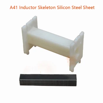 41 laukumā skelets + silīcija tērauda loksnes inductor spole plastmasas skeletu frekvences dalītāju core inductor skelets spolei savienotājs