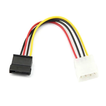 5-Gab 4 Pin SATA lai Molex Barošanas Kabeļa Adapteris Paplašinājumu Kabeļu Savienotāji 0