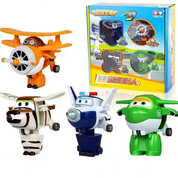 6pcs/Set Silverlit Robocar Korejas Robots Bērnu Rotaļlietu Transformācijas Anime Rīcības Attēls Poli Rotaļlietas Bērniem Playmobil Juguetes