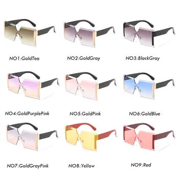 AKAgafas ir 2021. Sieviešu Saulesbrilles Lielgabarīta Saules Brilles Sievietēm Laukumā Classic Zīmola Dizaineru Saulesbrilles Sieviešu Bezrāmju Brilles 0
