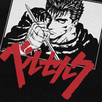 Berserk T Krekls Vīriešu Kokvilnas Modes Gatsu T-krekls O-veida kakla Īsām Piedurknēm Manga Anime Griffith Zarnas t-veida Topi, kas Aprīkots Apģērbu Dāvanu 0