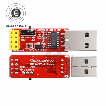 CH340 USB, lai ESP8266 Sērijas ESP-01 ESP-01S ESP01 ESP01S Bezvadu Wifi Adapteri Valdes Modulis Arduino Programmētājs Adapteri 0