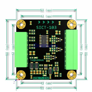 Diferenciālis Signālu Pārveidošanas Viena termināla Kolektora Servo Encoder Konversijas Valdes RS422 Diferenciālis Līniju Vadītājs