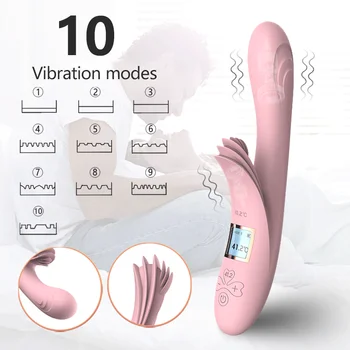 G Spot Vibrators Sievietēm Dildo Seksa Rotaļlieta, Trušu Vibrators Sievietes Maksts Klitora Massager Sieviešu Masturbator Seksa Rotaļlietas Sievietēm 0