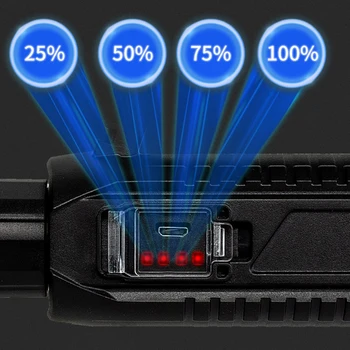 High Power Led Lukturi Ultra Spilgti Āra Kempings Lāpu ar Maksas Daudzfunkcionāls Displejs Uzlādējams Spēcīgs flashlig