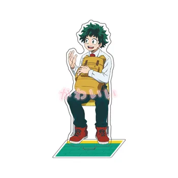 Japānas Anime Mans Varonis Akadēmisko Raksturu Attēls Stāvēt 15cm Modelis Cosplay Midoriya Izuku, Iespējams, Plāksnes, Akrila Attēls Aksesuāri 0