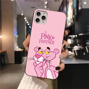 Karikatūra Pink Panther modeli Tālrunis Lietā par iphone 12 pro max mini 11 pro XS MAX 8 7 6 6S Plus X 5S SE 2020. GADAM XR gadījumā