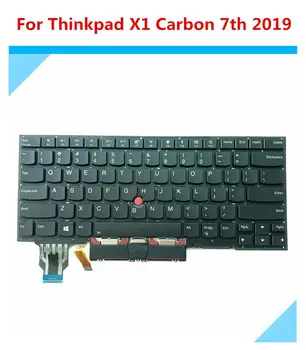 Lenovo Thinkpad X1 Carbon 7th Gen 2019 Tips 20QD 20QE Tastatūras MUMS Backlit