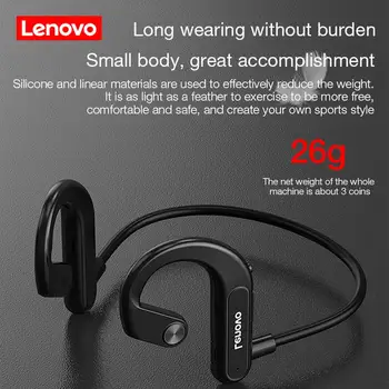 Lenovo X3 Bluetooth Bezvadu Sporta Darbojas Austiņas Ūdensizturīgs 9D Stere HD Zvanu, Mūzikas Austiņas Kakla Karājas Ar Mikrofonu
