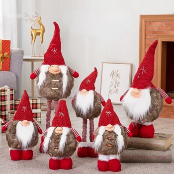 Lielā Ziemassvētku Rūdolfs Lelle Meža Vecs Vīrietis Mīlestība Stāv Sejas Lelle Rotājumi Ziemeļvalstu Gnome Apdare Dāvanas Grupa Krājumi