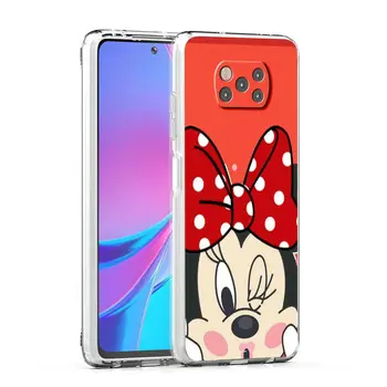 Mickey Minnie Mouse Gadījumā Xiaomi Poco Pro X3 X3 MFC F2 M3 M4 Pro 5G F3 F1 X2 Pārredzamu Soft Cover Soma Coque