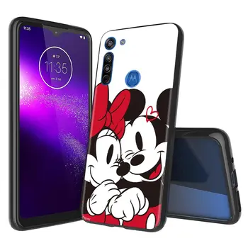 Mickey Minnie Mouse Telefonu Gadījumā, Par Motorola Moto G30 G9 Spēlēt G9 Plus Viens Fusion Plus G8 Jauda Lite E6s Aizsardzības Aizmugurējo Vāciņu