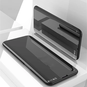 Oppo Realme 2 Pro A7X RMX1801 RMX1807 Gadījumā Luksusa Apšuvuma Spogulis, Flip Stends Ādas Vāks Oppo Realme2 Pro A7X Tālrunis Somas 0