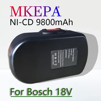Par Bosch 18V 9800mAh BAT025 Uzlādējams Akumulators Ni-CD elektroinstrumenti Bateria Par Urbi GSB 18 VE-2, noteiktā reģionā RAŽOTS kvalitatīvs vīns 18VE, BAT026