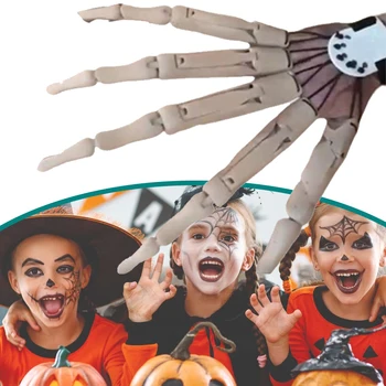 Radošā Šarnīrveida Pirkstiem Halloween Pirkstu Cimdi, Elastīga Kopīgu Ķepas Halloween Puse Cosplay Tērpu Aksesuārus Puses Modeli Dāvanu