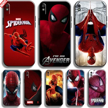 Spiderman Brīnums Avengers Par Xiaomi Redmi 9.A 9AT Telefonu Gadījumā Mīksta Silikona Coque Vāciņš Melns Būtiska Captain America Komiksi