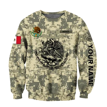 Tessffel Meksikas Armijas Karogu, Galvaskausa Veterāns Tērpi Militārā Camo 3DPrint Vīrieši/Sievietes Ikdienas Smieklīgi sporta Krekli Džemperi Jakas Hoodies 1