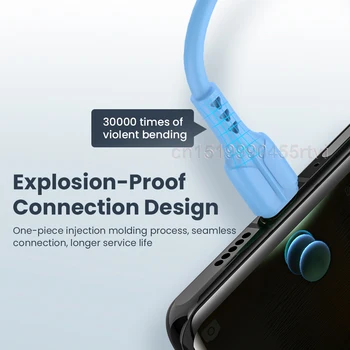 USB C Kabeļa Tips C Kabeli 6A Ātri maksu par Huawei Xiaomi Samsung S20 Micro usb Ātru Lādētāju, Datu Kabeli, Lai Redmi POCO Vadu