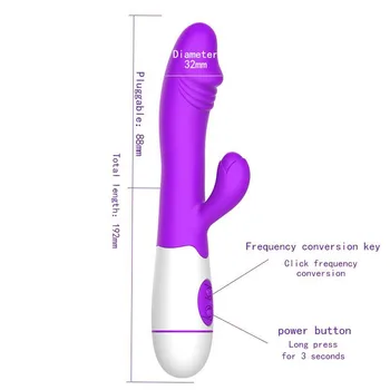 USB Klitora Vibrators Sievietēm Silikona G Spot 30 Ātruma AV Vibrācijas Masturbators Ūdensizturīgs Seksa Veikals, Sieviešu Dildo Rotaļlietas Pieaugušajiem